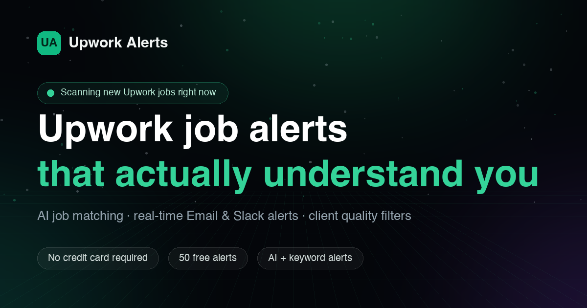 UpworkAlerts MCP Tool